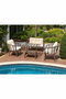 Hanah Home Manolya Conjunto de Jardín Marrón y Crema